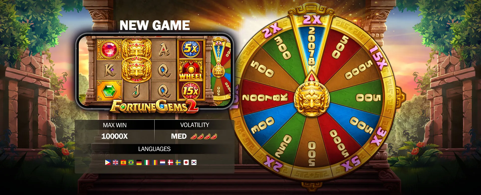 Dynamic VIP JL Slot casino background with vibrant lights and games